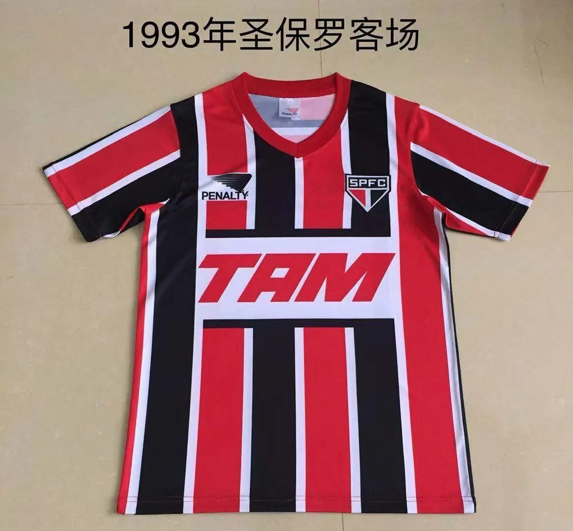 1993 Sao Paulo away redwhite 2
