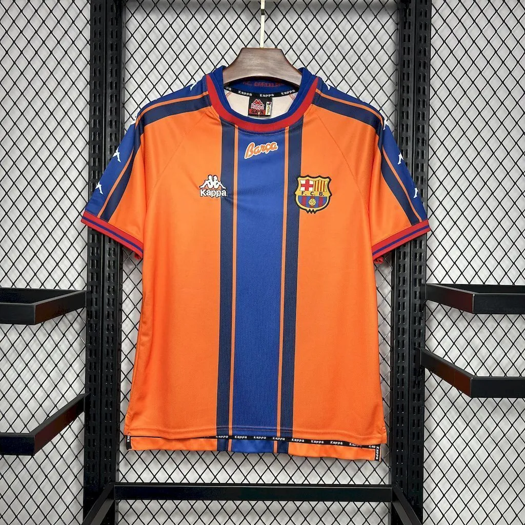 97-98 Barcelona Away Retro Kit Vintage Shirt Soccer AAAAJersey Yupoo 6