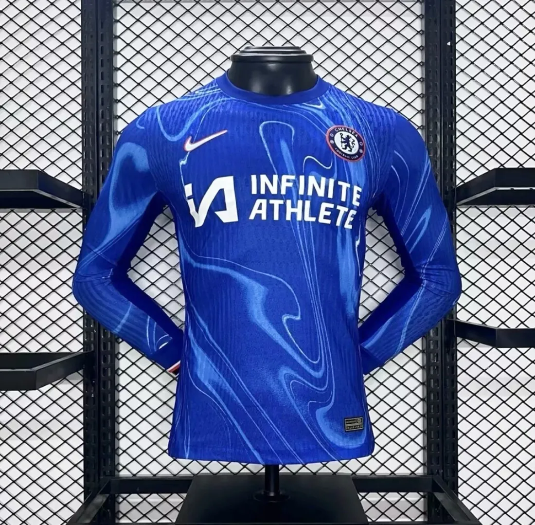 24-25 Chelsea Home Long Sleeve Kit Player Version Shirt Soccer AAAAJersey Yupoo 3