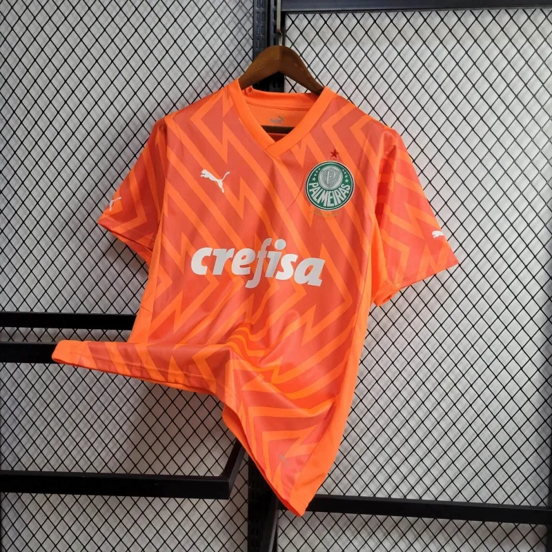 24-25 Palmeiras Goalkeeper Orange Kit Football AAAAJersey Supplier 5