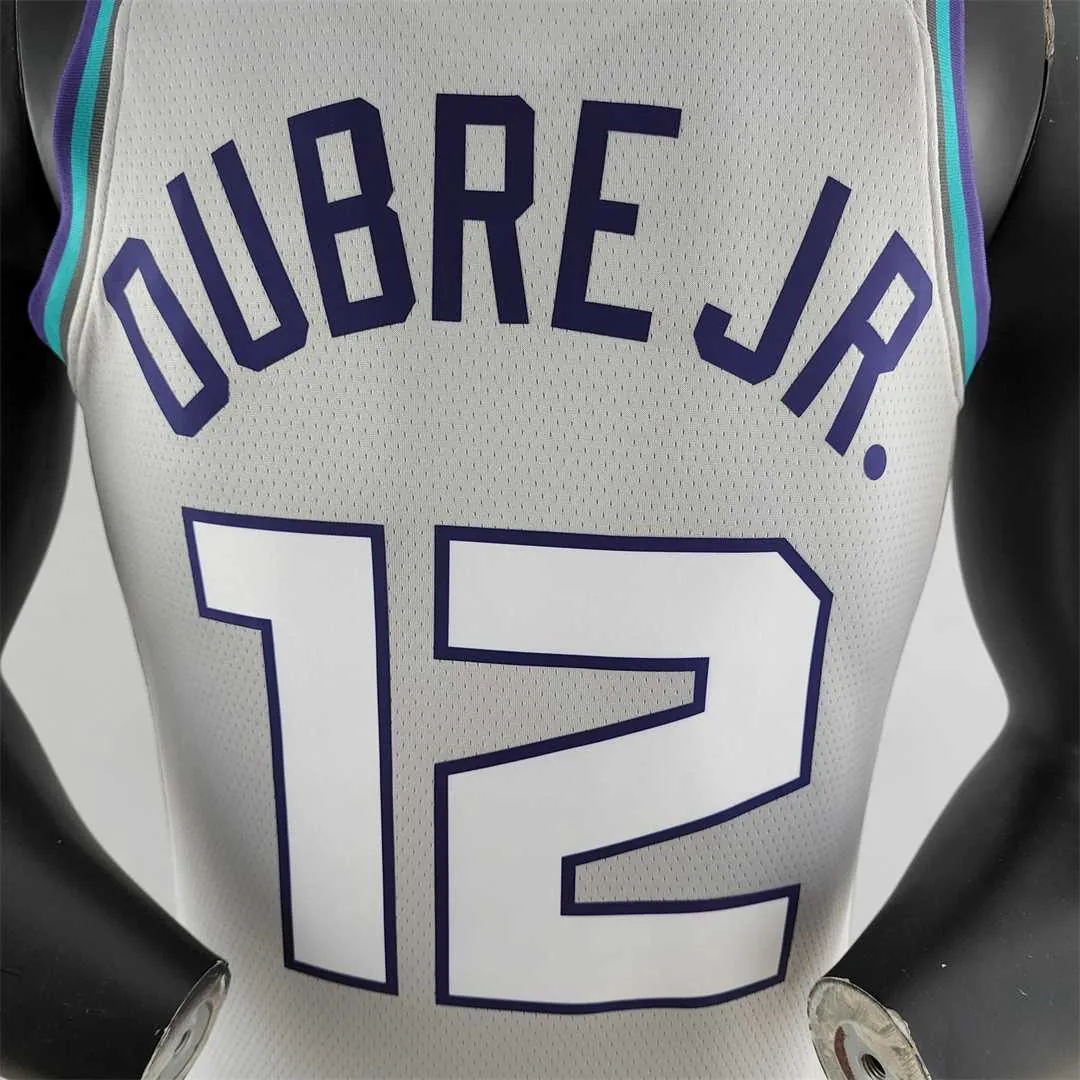 2019 Oubre jr. #12 Charlotte Hornets Grey NBA Jersey 1