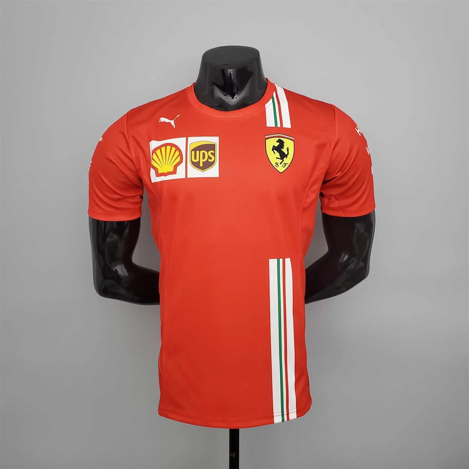 F1 Formula One; Ferrari racing suit red 12