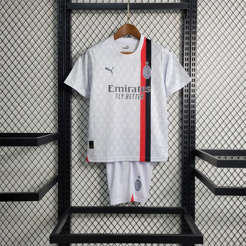 23-24 Kids AC Milan away size 16-28 Soccer Jerseys 14