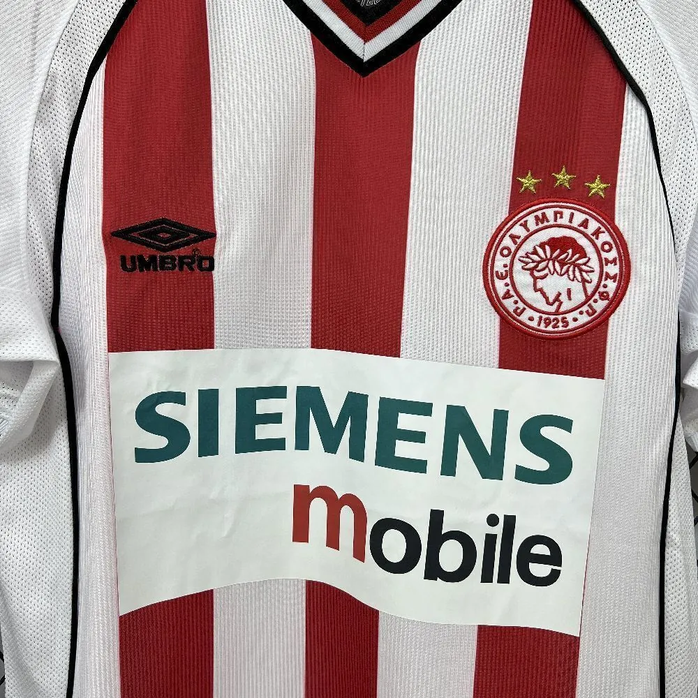 01-02 Olympiacos Hone Retro Kit Vintage Shirt AAAAJersey Wholesale Yupoo 4