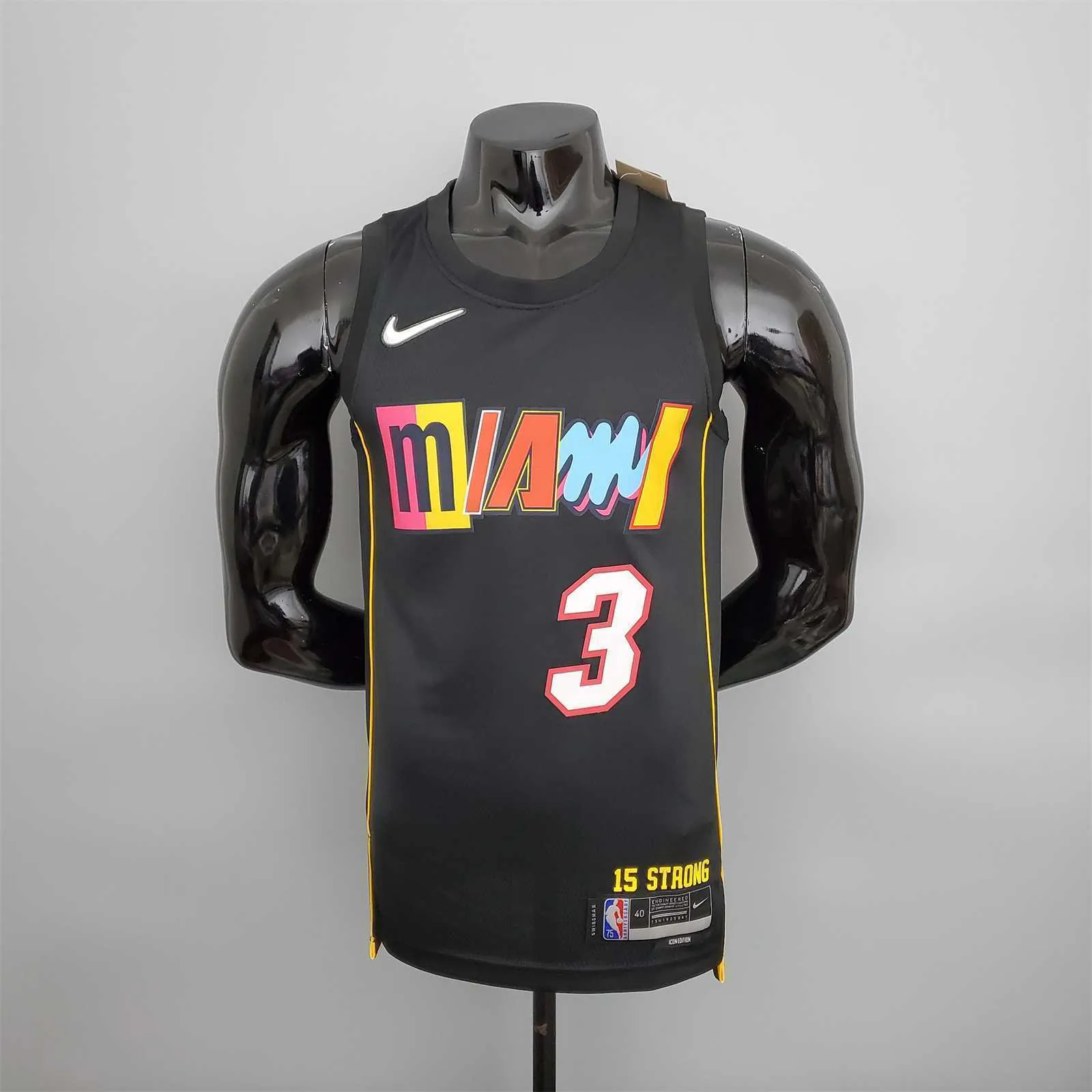 2022 season Wade #3 Heat City Edition Black 11