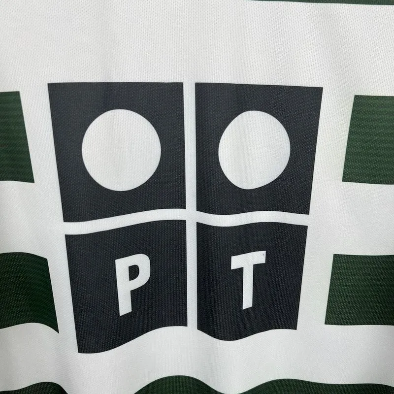 01-03 Sporting Lisbon Home Retro Long Sleeve Kit Vintage Shirt Soccer AAAAJersey Yupoo 8