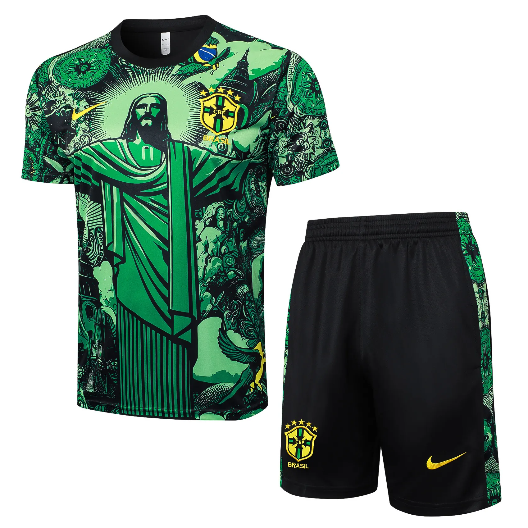 2024 Brazil Christ the Redeemer Green Special Edition Kit Soccer AAAAJersey Yupoo-1 3