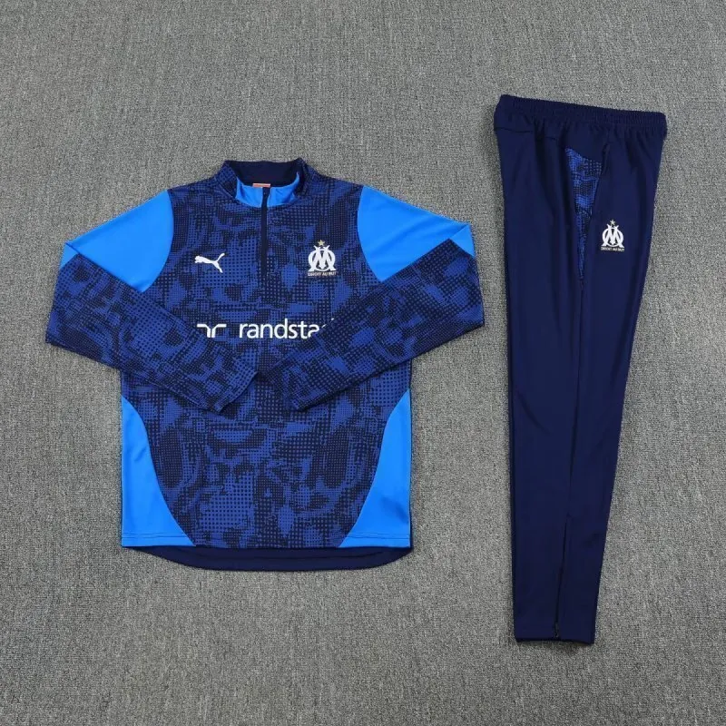 25-26 Marseille Blue Training Kit Soccer AAAAJersey Supply Yupoo 1
