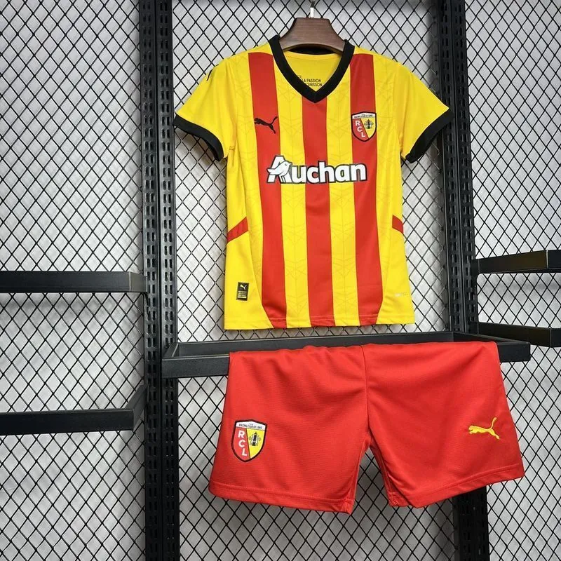 24-25 Lens Home Kid Kits Youth Apparels Football AAAAJersey Yupoo 2