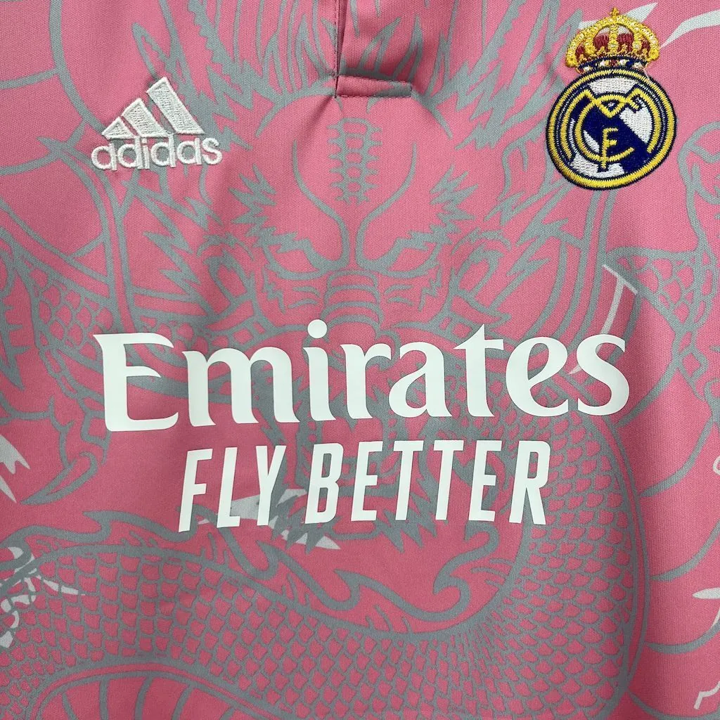 23-24 Real Madrid Pink Dragon Special Edition Kid Kits Youth Apparels AAAAJersey Wholesale Yupo 1