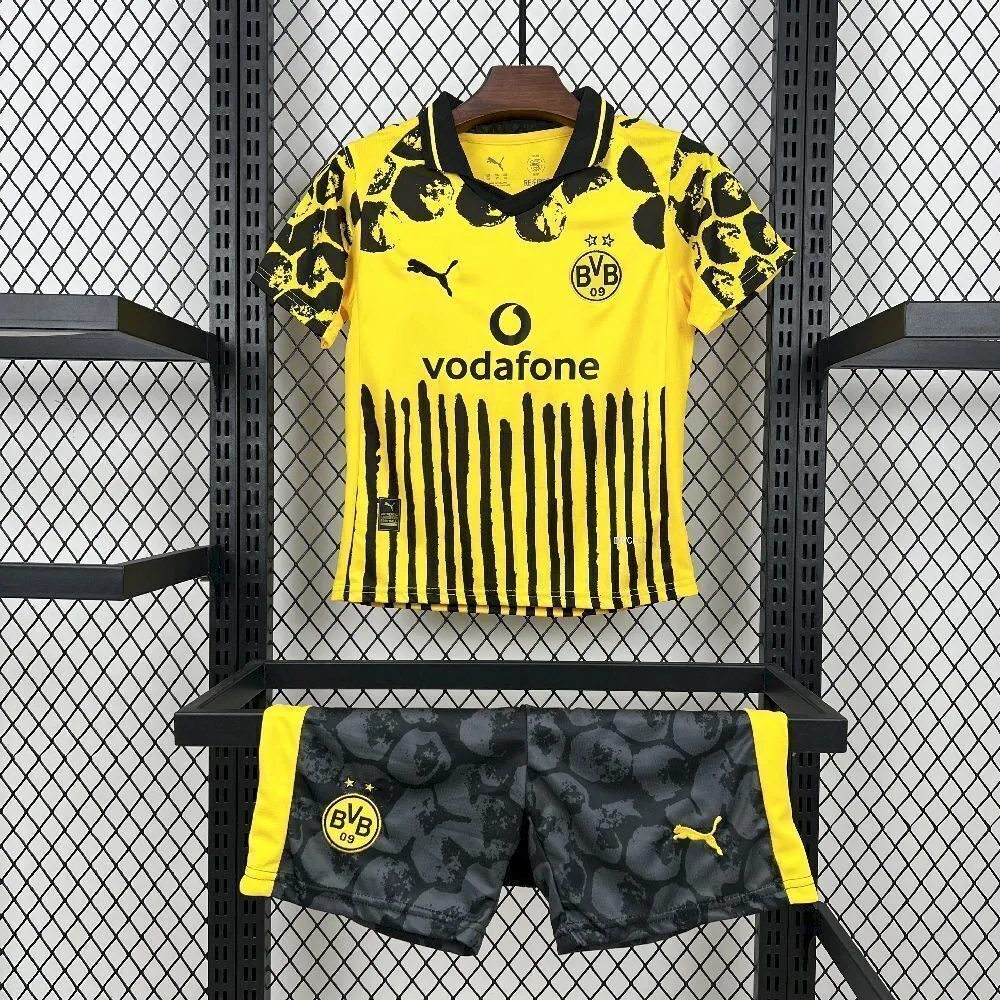 25-26 Dortmund Yellow Special Kids Kit Soccer Youth Apparels AAAAJersey Supply Yupoo 11