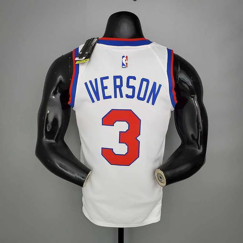 2021 76ers cursive retro limited IVERSON#3 white 5