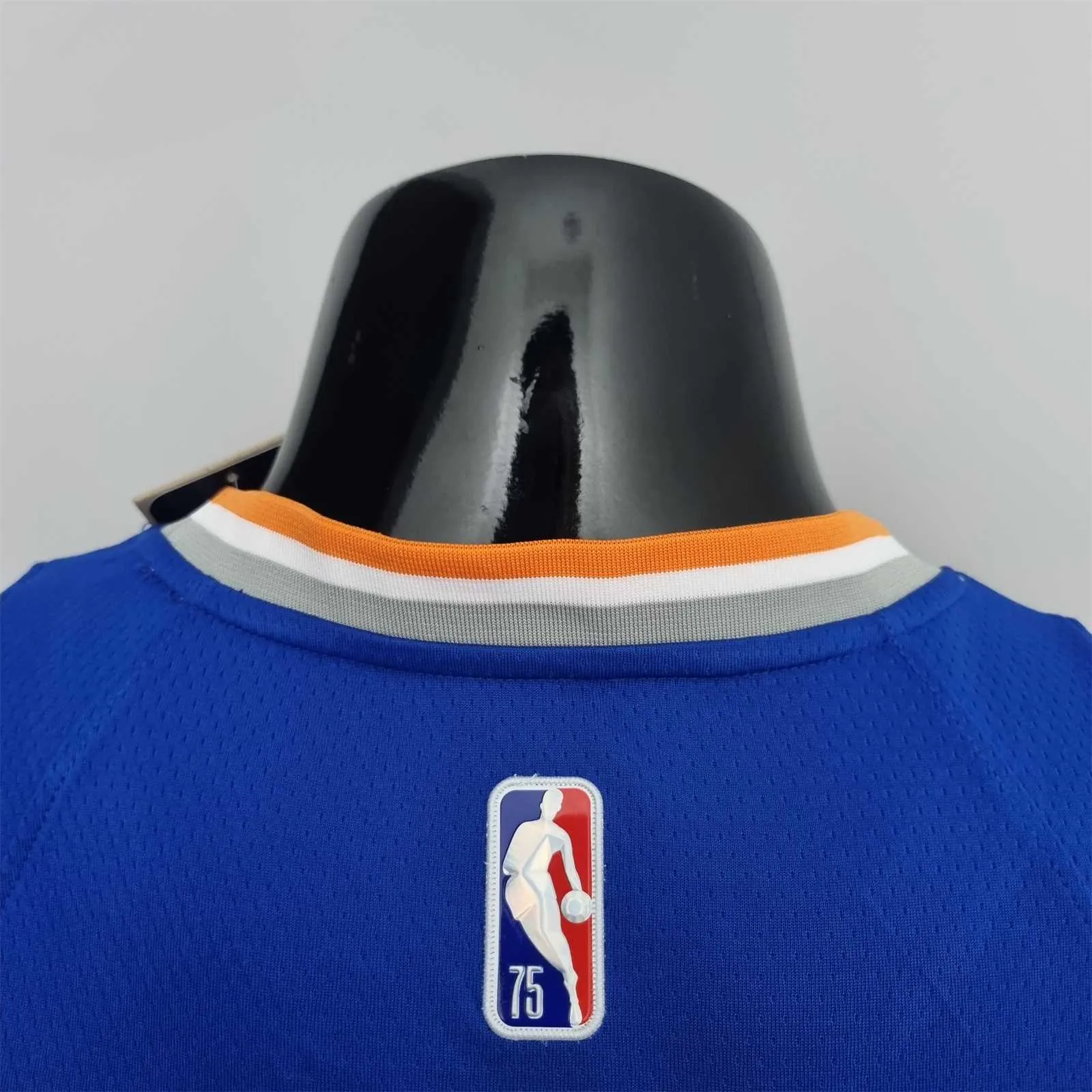 75th Anniversary Randle #30 New York Knicks Blue NBA Jersey 4
