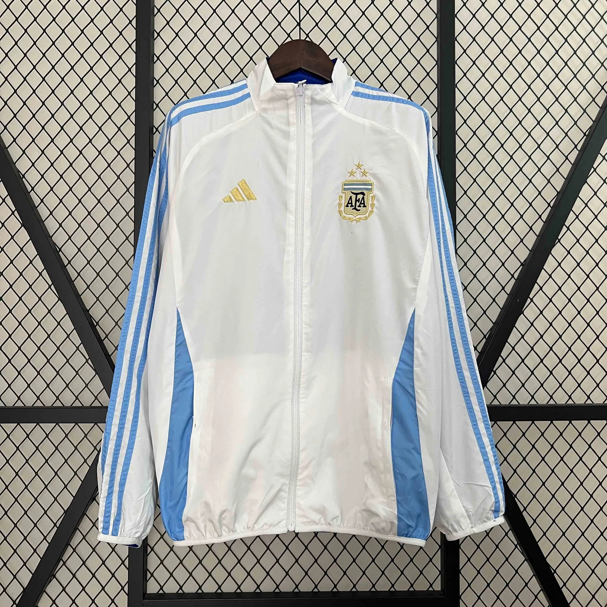 2024 Argentina Trench Coat Reversible Windbreaker Double-Sides Jacket 7