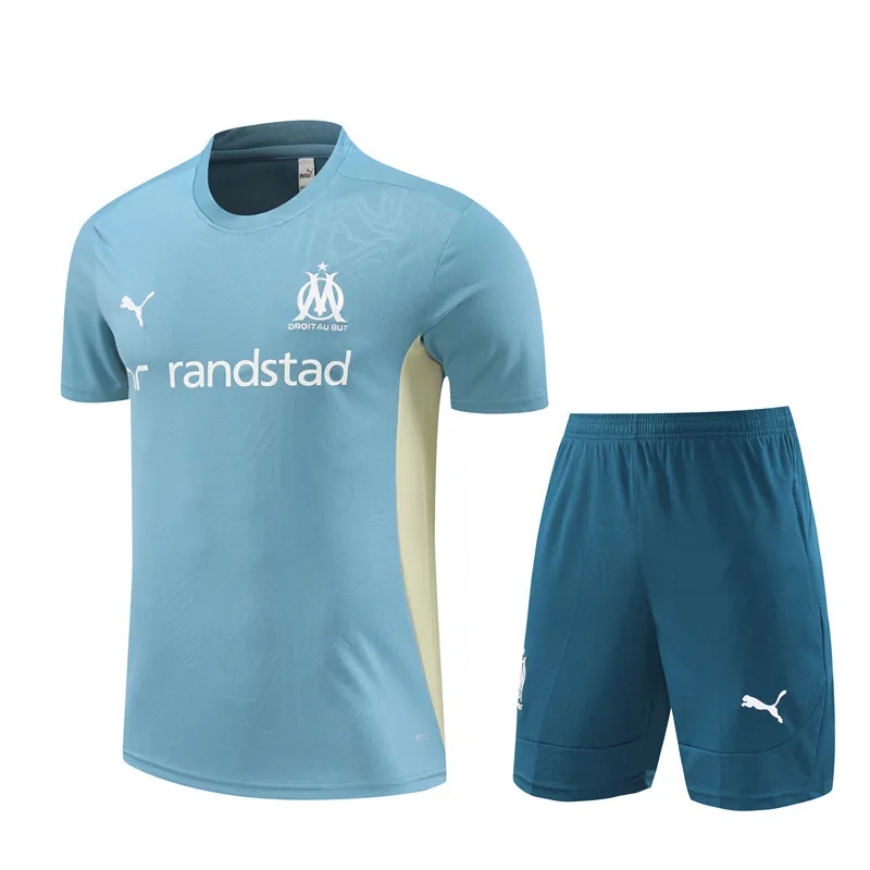 24-25 Marseille Training Soccer Jerseys Football Shirts 2