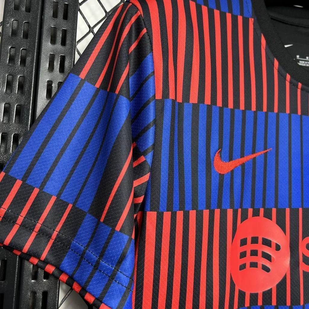 24-25 Barcelona Pre-Match Shirt Soccer Uniforms Soccer AAAAJersey Yupoo 1