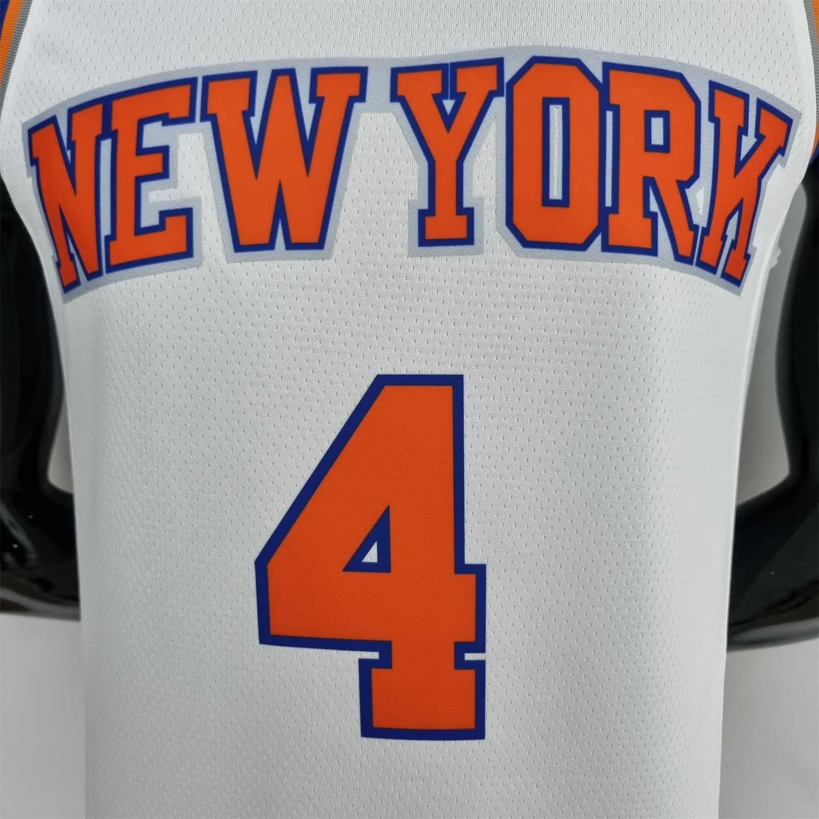 75th Anniversary Ross #4 New York Knicks White NBA Jersey 7