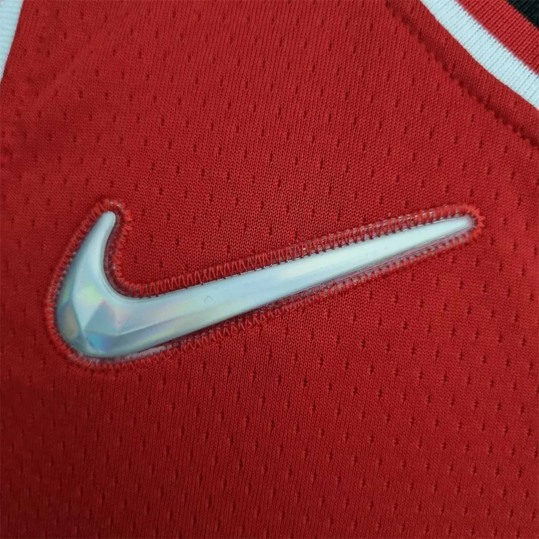 75th Anniversary 2022 Season Chicago Bulls BALL #2 City Edition Red NBA Jersey 2