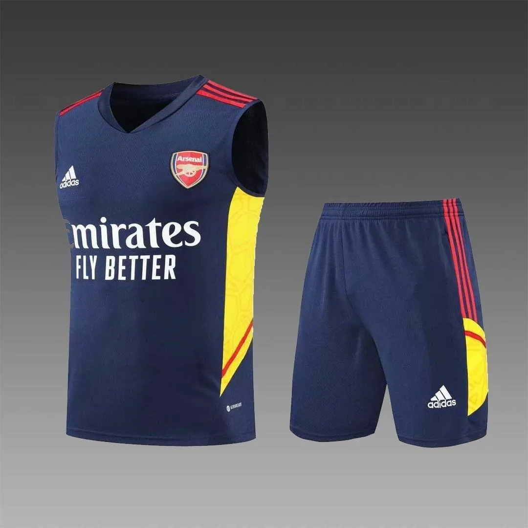 22-23 Arsenal vest training suit kit Royal Blue 18