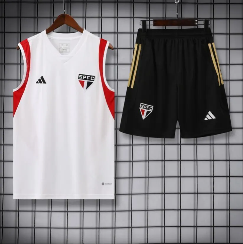 23-24 Sao Paulo Training Vest Kit S-XXL Soccer Jerseys 3