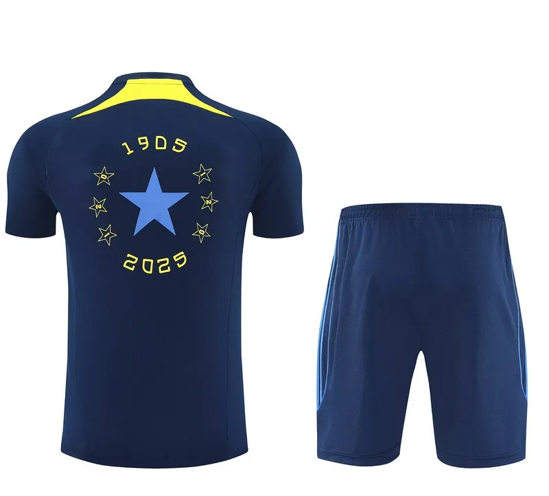 25-26 Boca Juniors Navy Training Kits Football Tracksuits 2