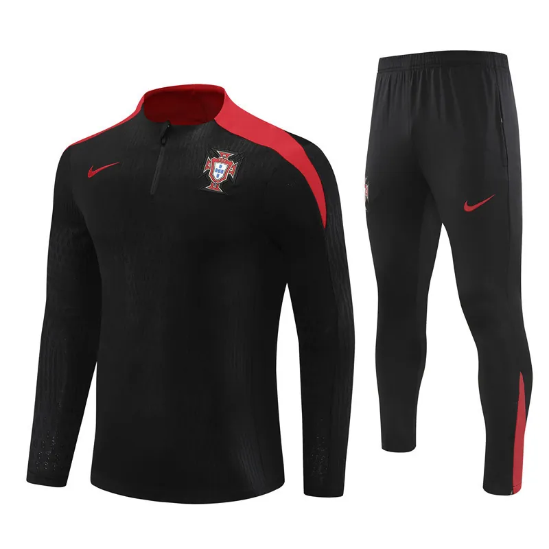 2024 Portugal Player Version Long Sleeve Training Suit Football Shirts 4