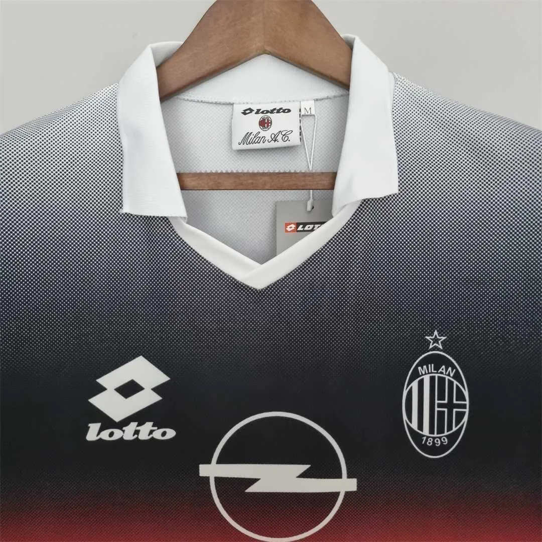 95-96 AC Milan training suit blackwhite 6