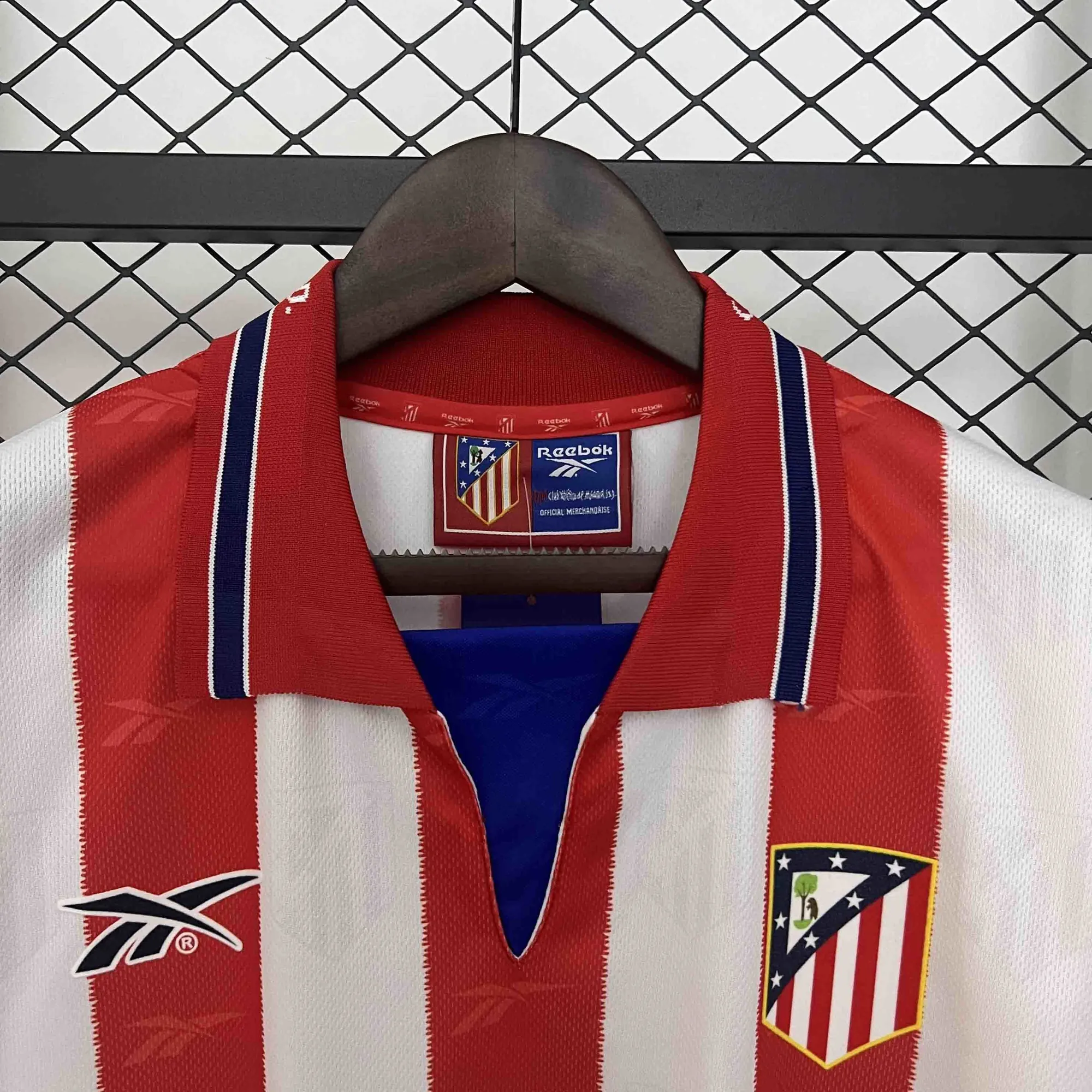 98-99 Atletico Madrid Home Retro Kit Vintage Shirt AAAAJersey Supplier Yupoo 2