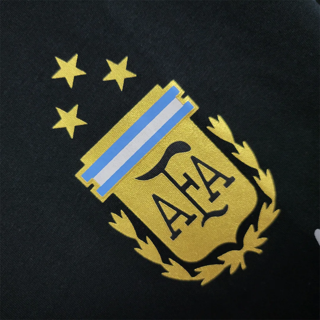 2023 Argentina black casual shirt 5