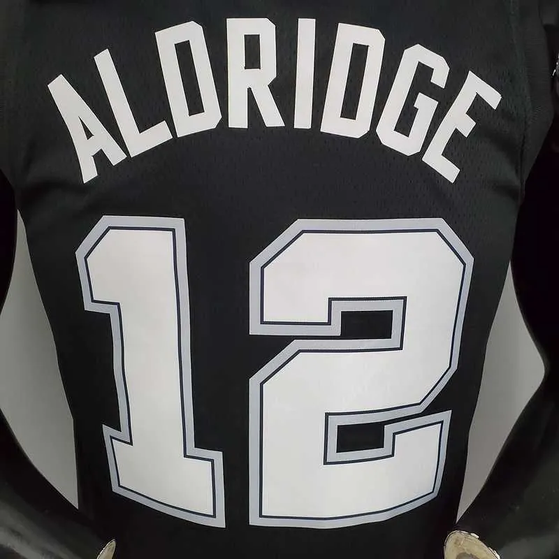 New ALDRIDGE#12 season Spurs City Edition black 2