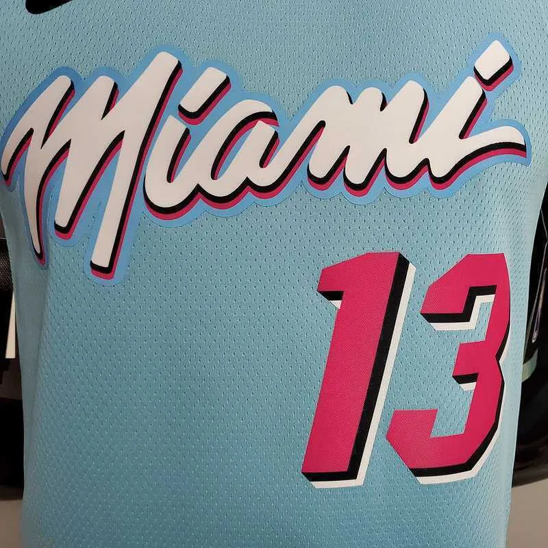ADEBAYO#13 Miami Heat V-neck blue 4