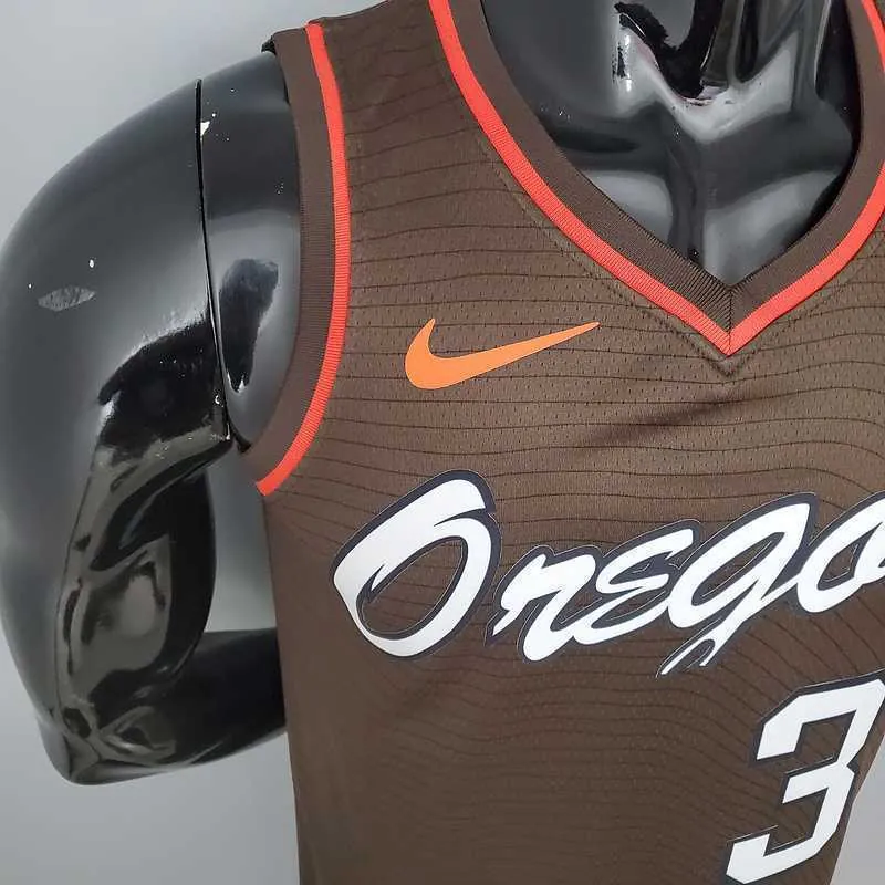 2021 McCOLLUM#3 Trail Blazers City Edition Brown 1