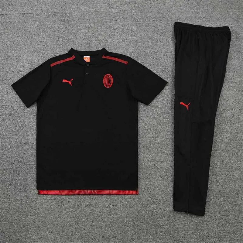 AC Milan Polo blackred Team Badge 18