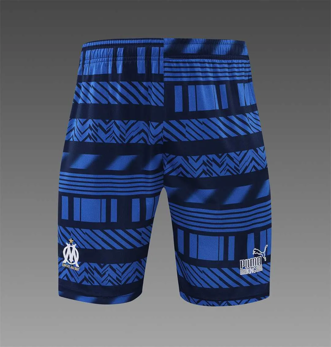 22-23 Marseille training suit short sleeve kit white blue 6