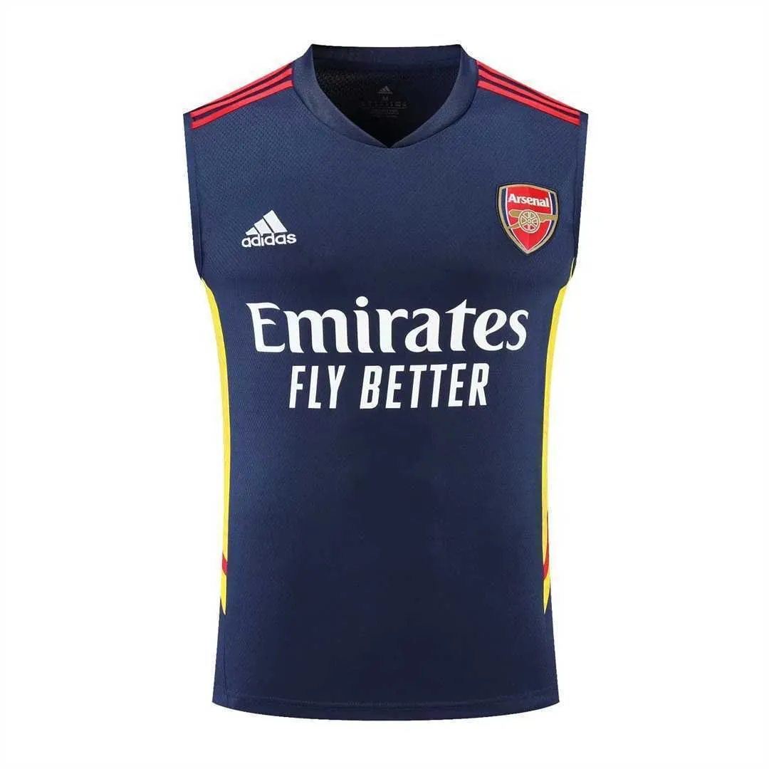 22-23 Arsenal vest training suit kit Royal Blue 4