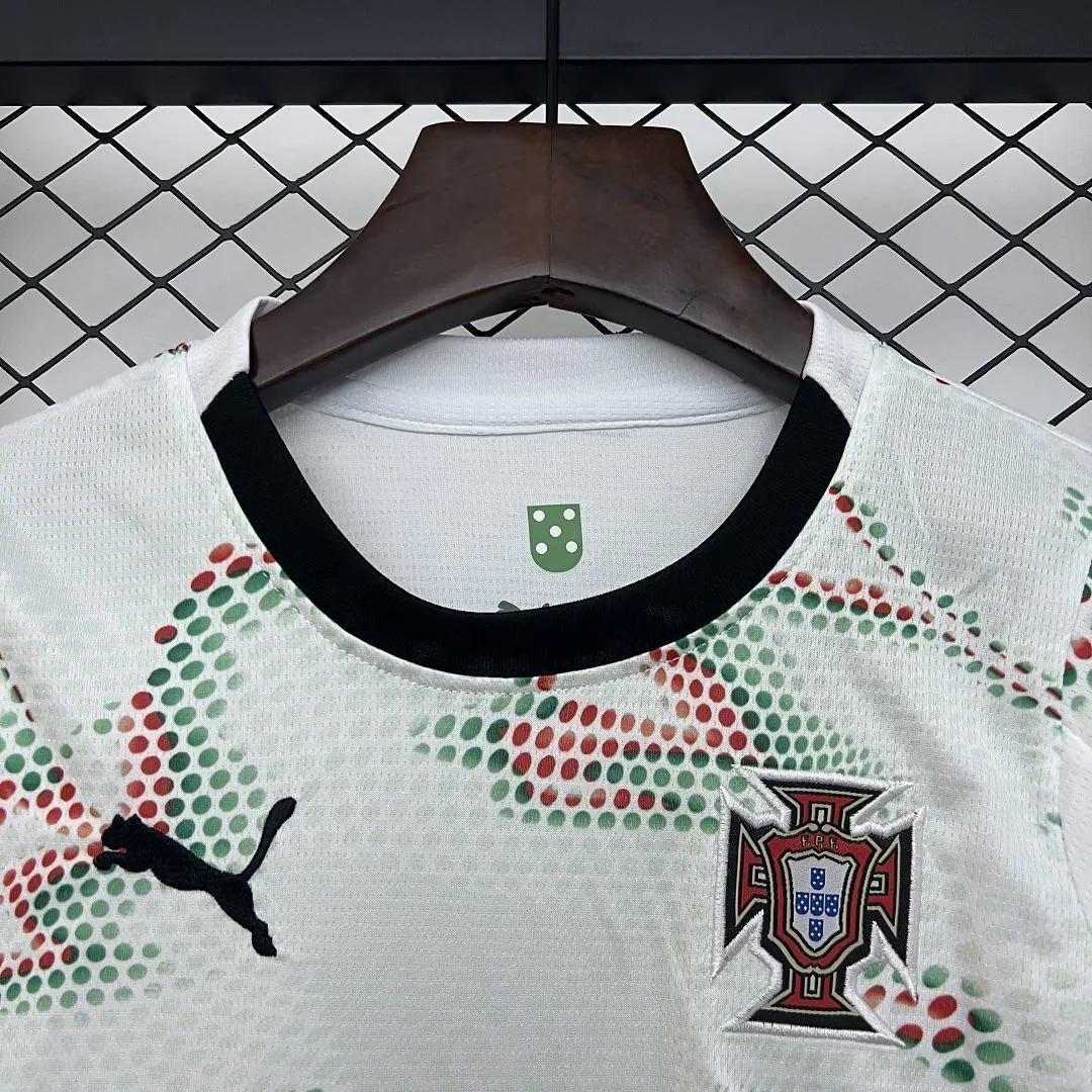 2025 Portugal Away Kid Kits Long Sleeve Youth Apparels AAAAJersey Dropship Yupoo 8