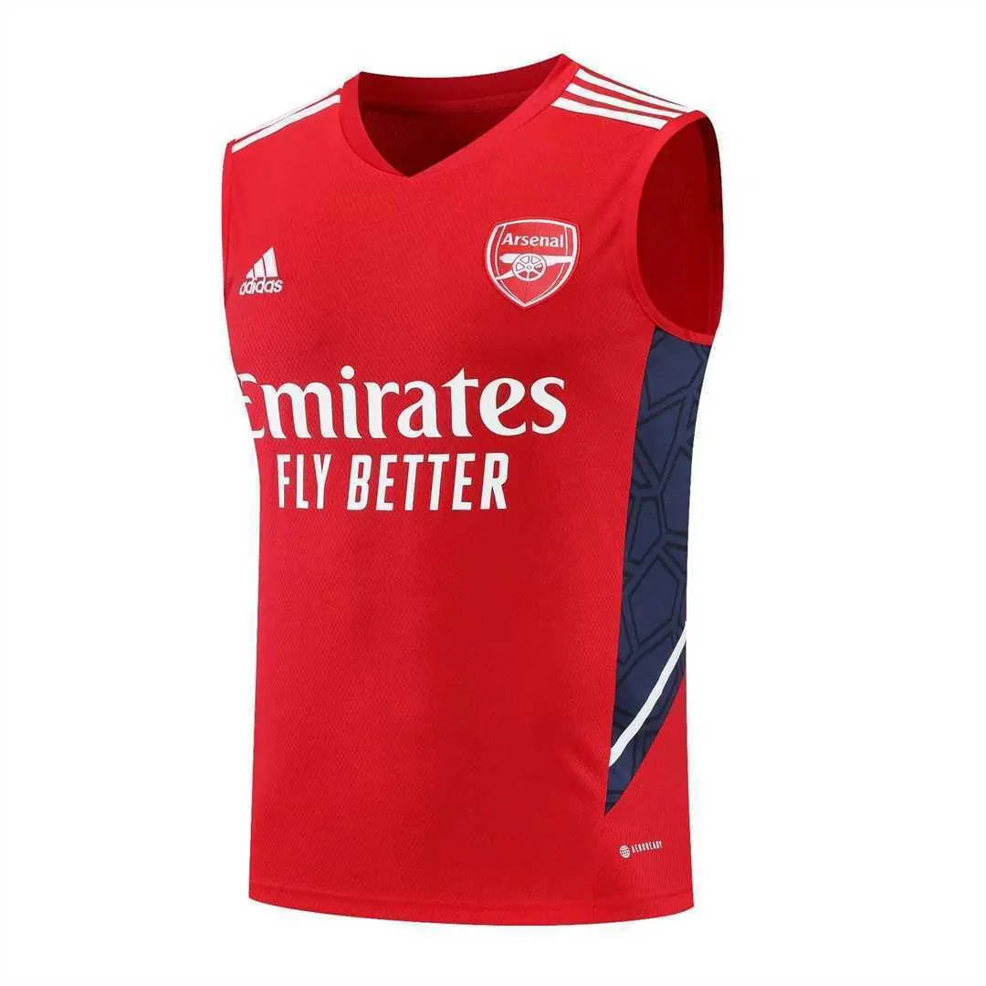 22-23 Arsenal vest training suit kit red 15