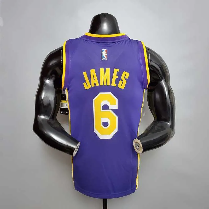 James #6 Lakers purple 7