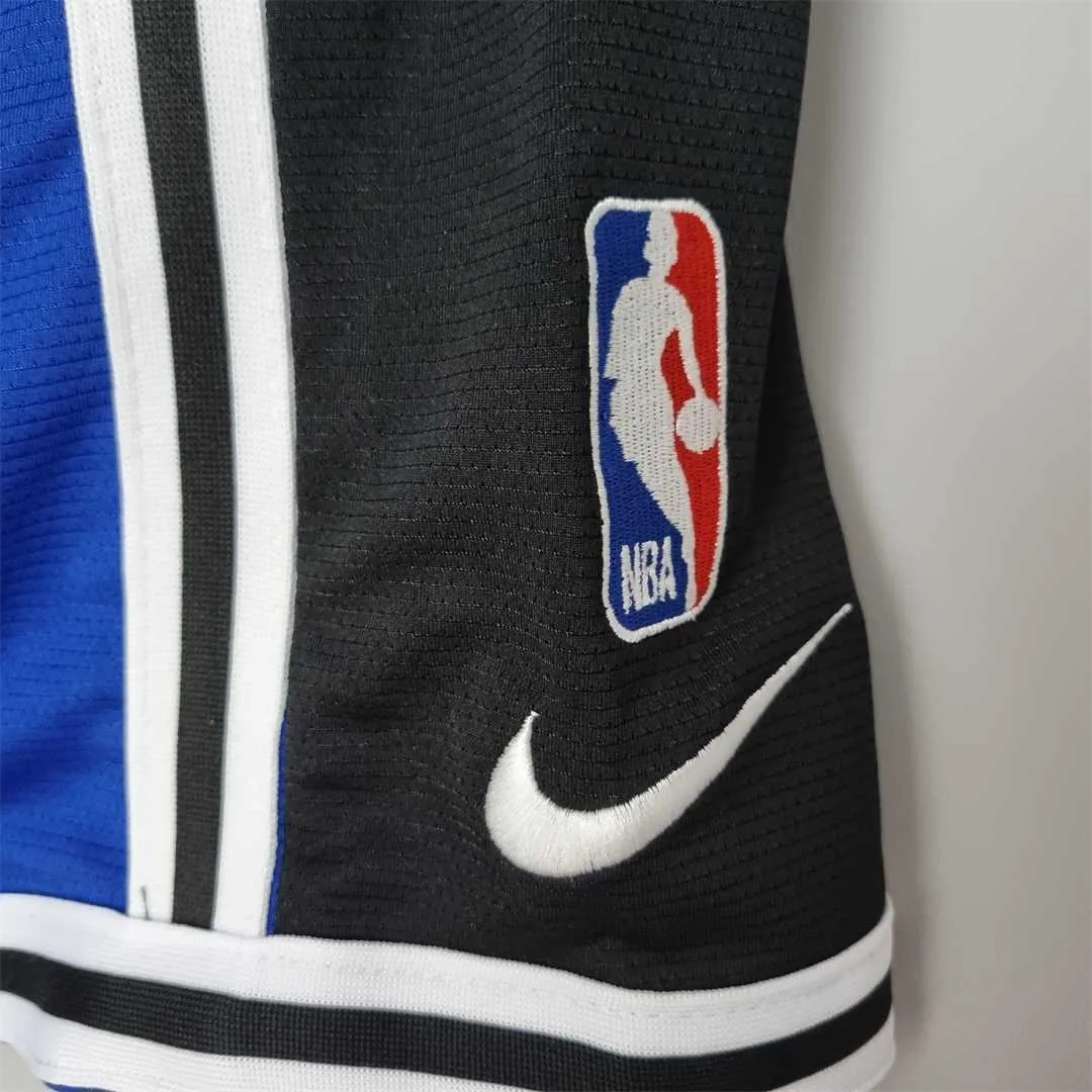 2022 New York Knicks NBA US Training Shorts Blue Black 3