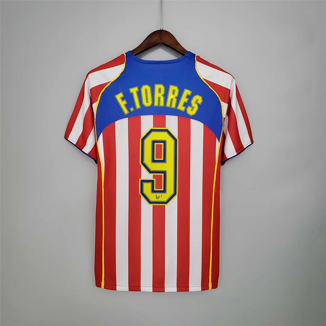 04-05 Atletico Madrid Home Kit Retro Football Vintage Uniform AAAAJersey Supply Yupoo 5
