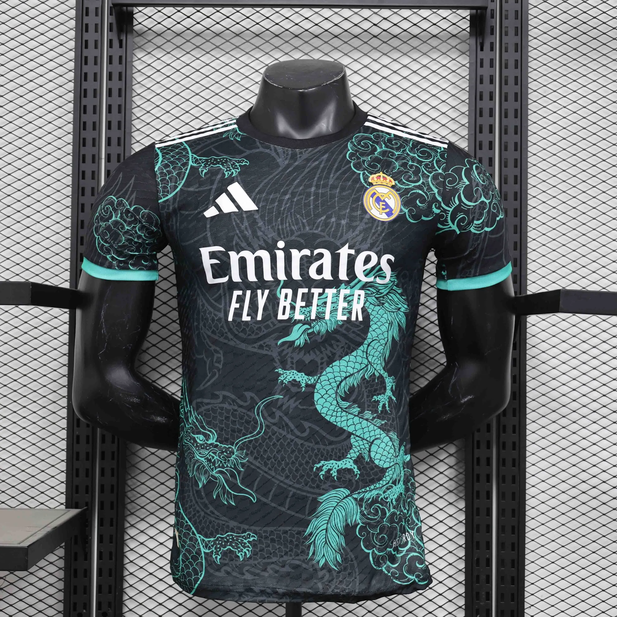 25-26 Real Madrid Green Dragon Special Edition Kit Player Version Shirt AAAAJersey Dropship Yup 3