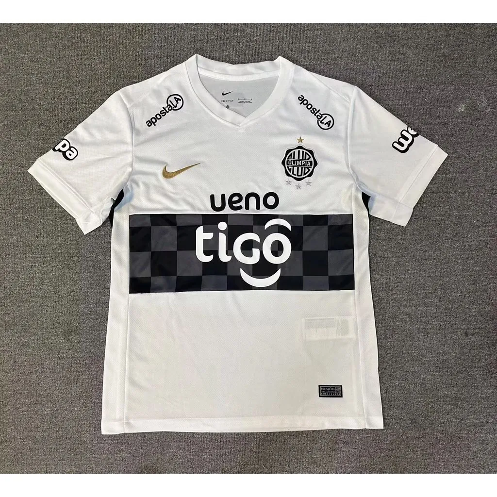 26-27 Club Olimpia Home Mens Kit Football T-Shirt AAAAJersey Wholesale Yupoo 4 3