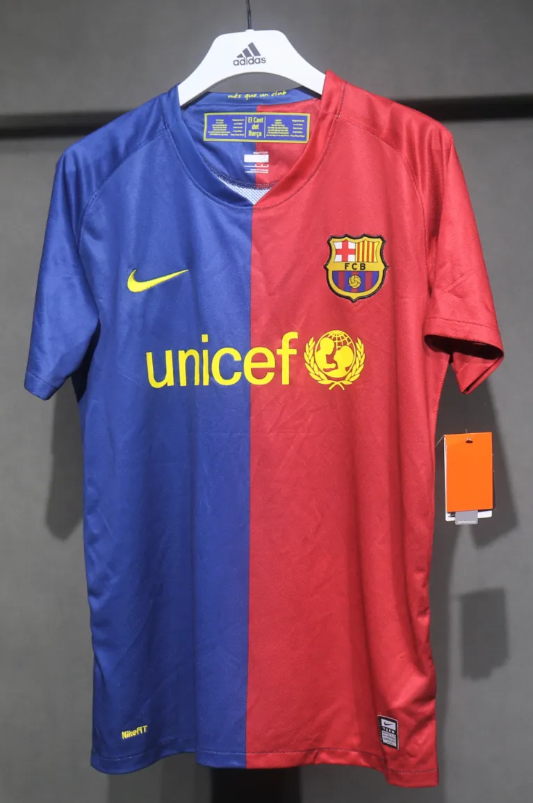 08-09 Barcelona Home Retro Kit Vintage Player Version Sino Shirt AAAAJersey Dropship Yupoo 4