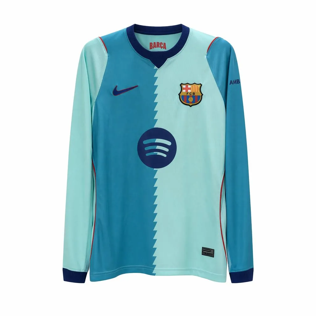 26-27 Barcelona Mens Third Kit Football Long Sleeve T-Shirt AAAAJersey Supply Yupoo 9 9