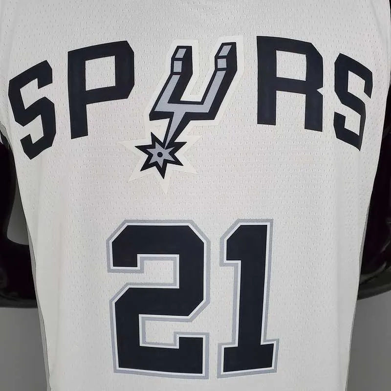 DUNCAN#21 Spurs White 3
