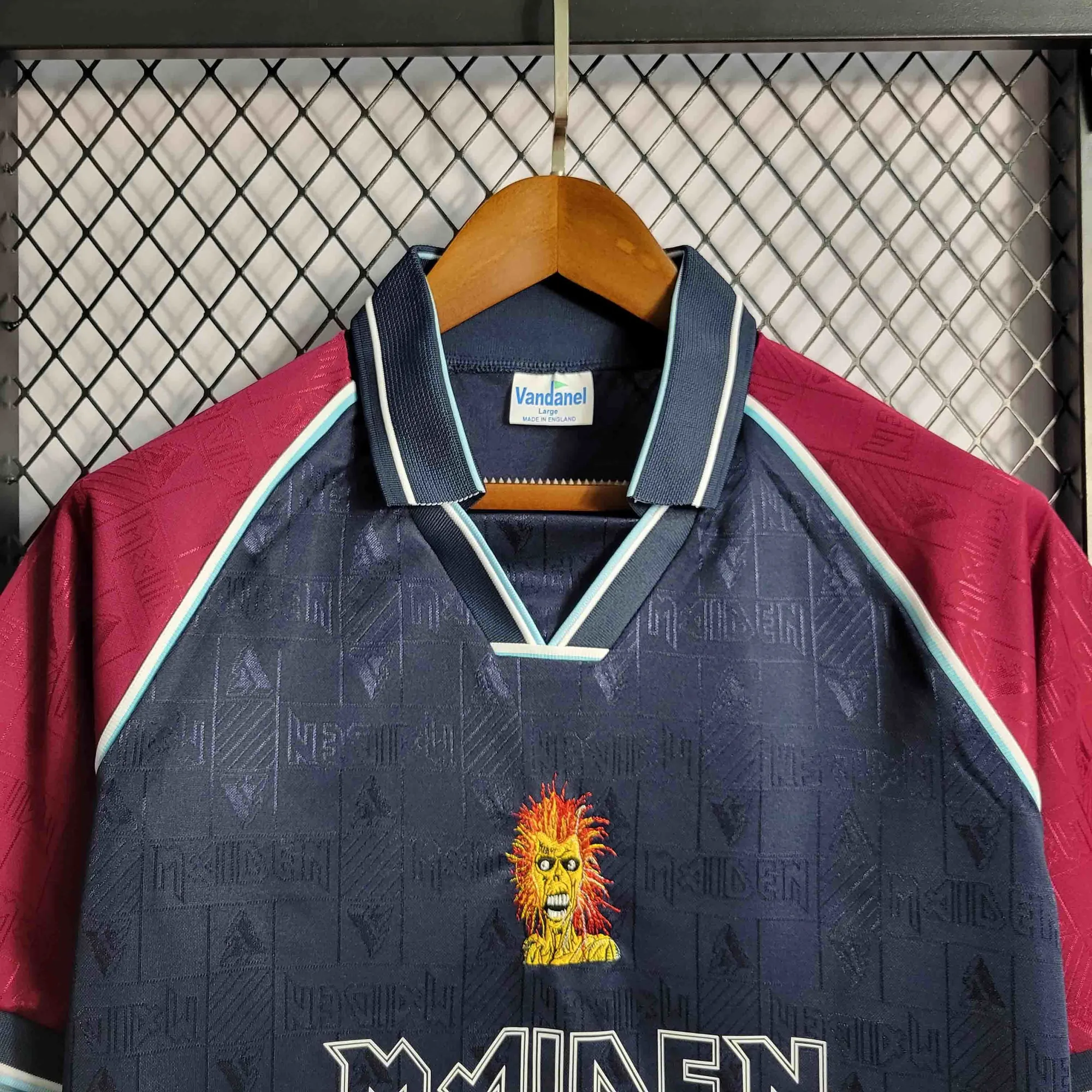 99-00 West Ham Iron Maiden Home Retro Kit Vintage Shirt Sport AAAAJersey Yupoo 2