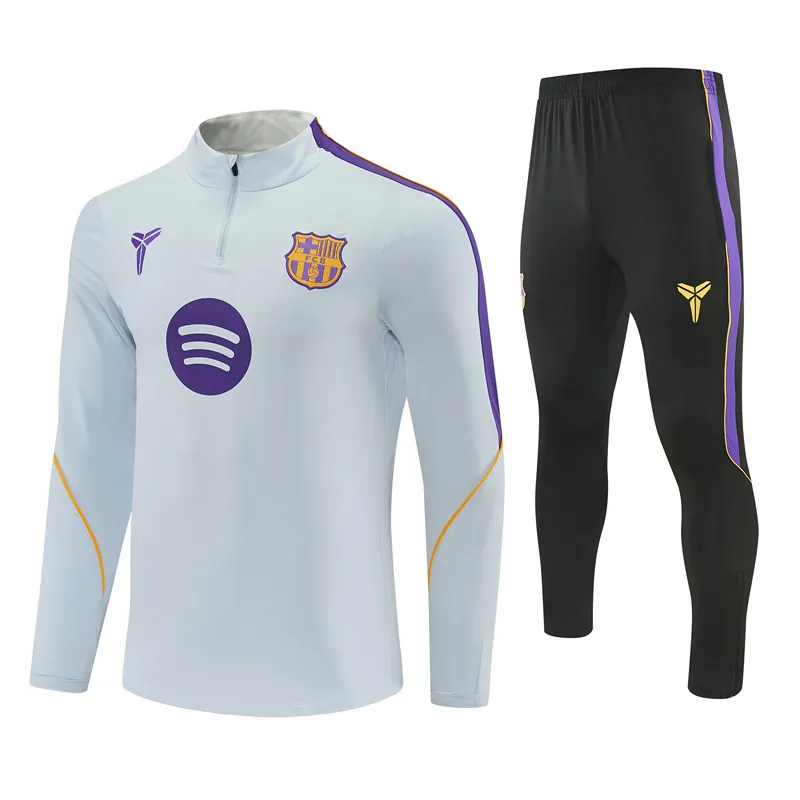 26-27 Barcelona Mens Kit Football Aldult Training Long Sleeve Suit Yupoo 5 3