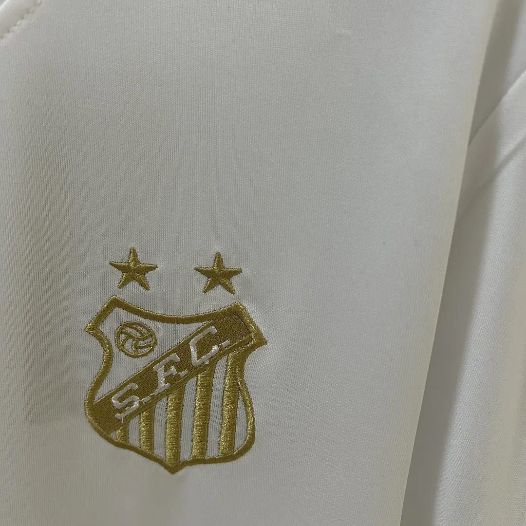 25-26 Santos Pelé White Kit Soccer T-Shirt AAAAJersey Dropship Yupoo 6