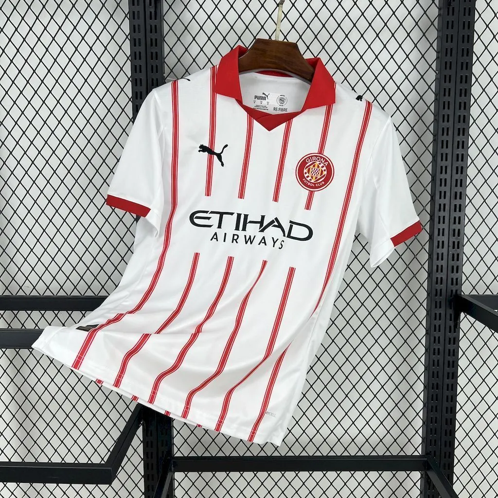 25-26 Girona Home T-Shirt Football Apparels Soccer AAAAJersey Yupoo 5