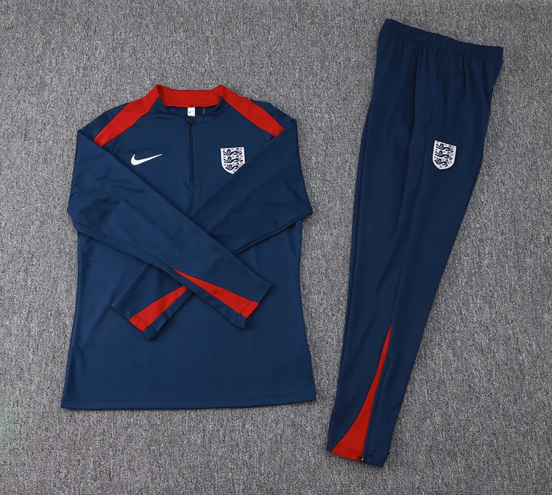2024 England Long Sleeve Training Suit Football Shirts 1